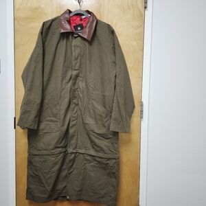 Vintage Marlboro Gear Western Duster Trench coat. Convertible length, half lined